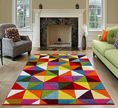 A chic, colorful rug can be an excellent way to revise your interior design