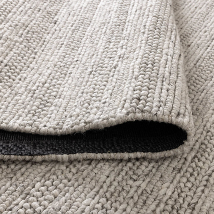 Style stitched Mix Grey Hand Woven Wool Floor Rug