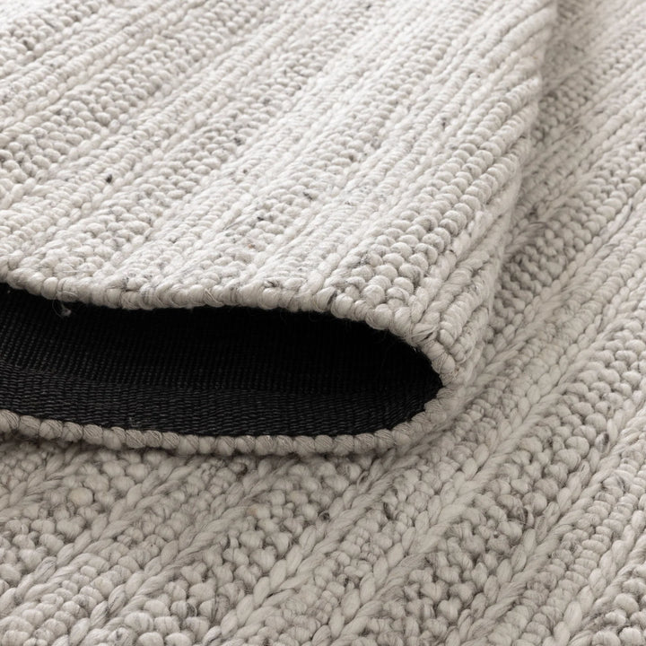 Style stitched Mix  Ivory Hand Woven Wool Floor Rug