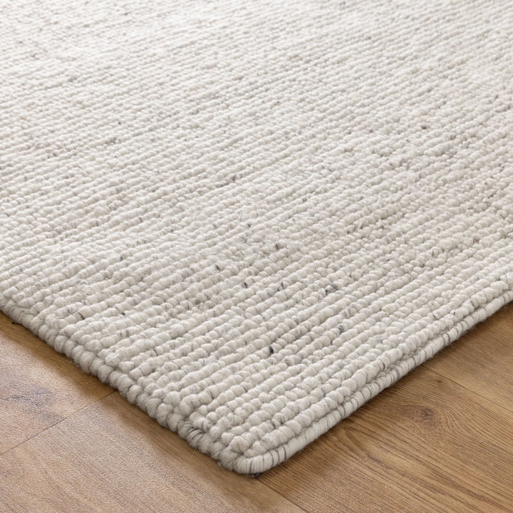 Style Loop Ivory  Hand Woven Wool Floor Rug