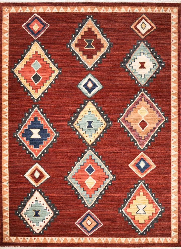 KASHMIR AZTEC RED FLOOR RUG – All Modern Design