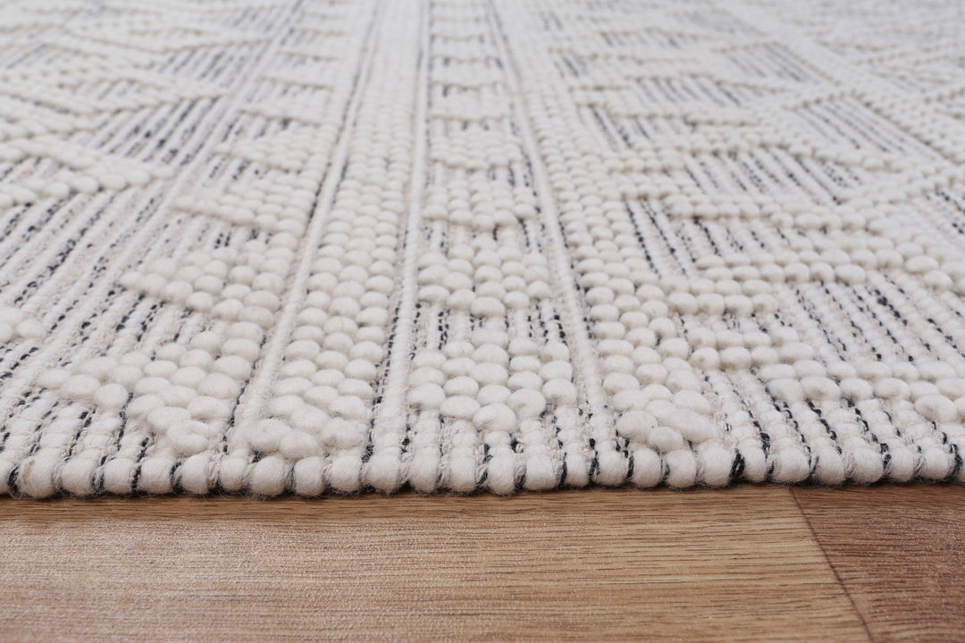 Perla Handwoven Wool Perl-07 Black/White (Dc)