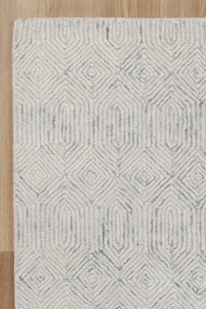 Toorak pure wool hand TUFTED GREY FLOOR RUG