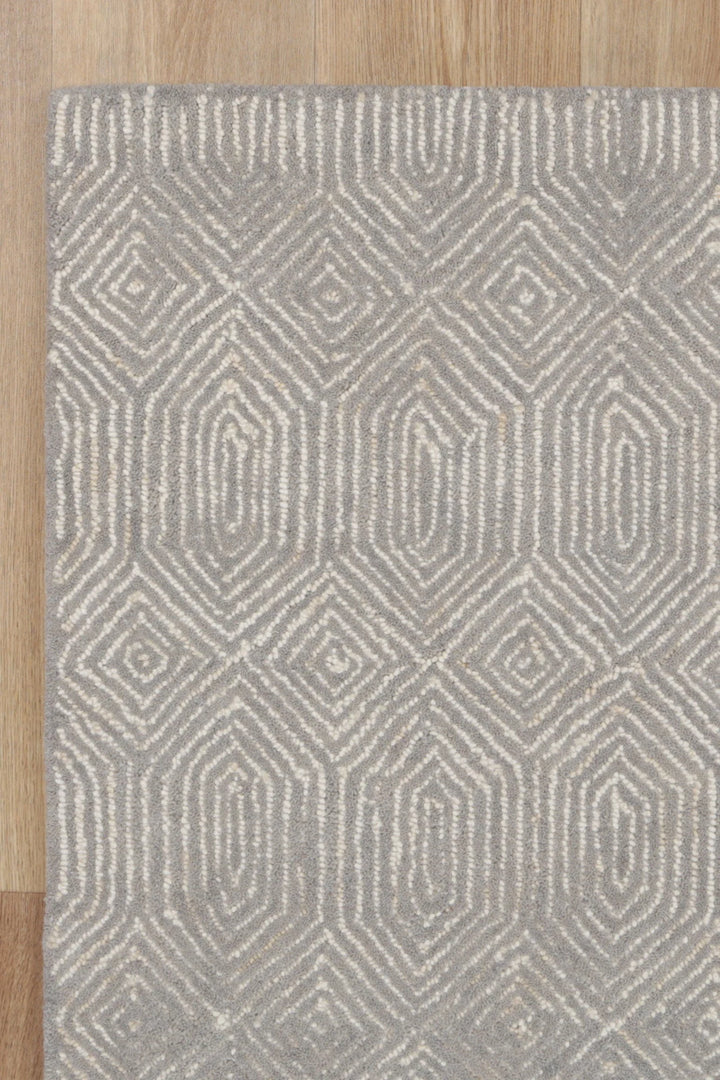 Toorak pure wool hand TUFTED ASH FLOOR RUG