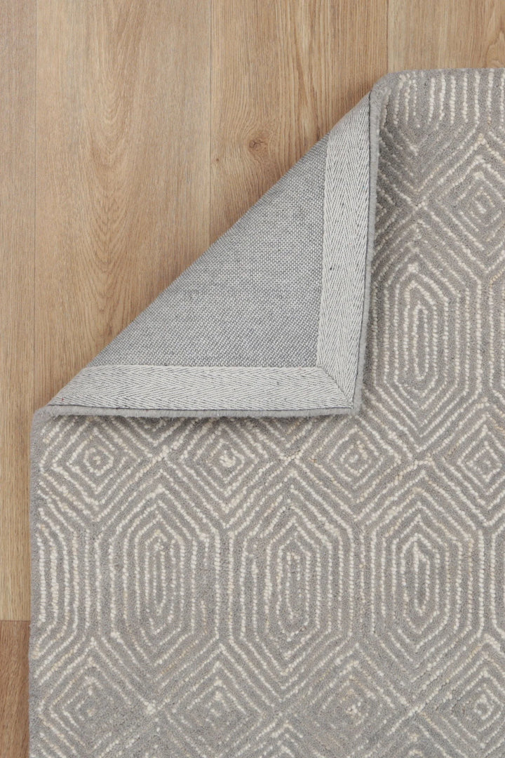 Toorak pure wool hand TUFTED ASH FLOOR RUG