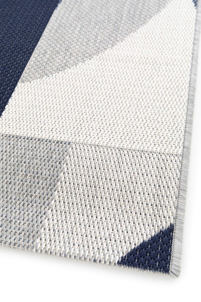 Nook Navy Ivory Indoor Outdoor FLoor