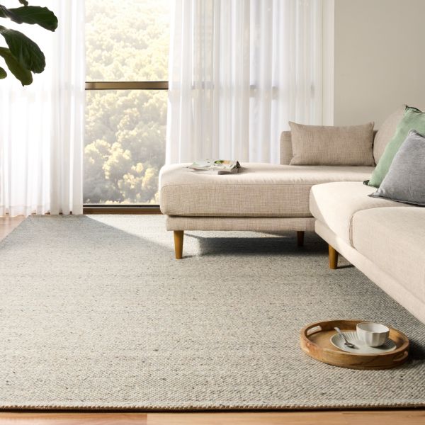 TERRA GREY HANDWOVEN FLOOR RUG