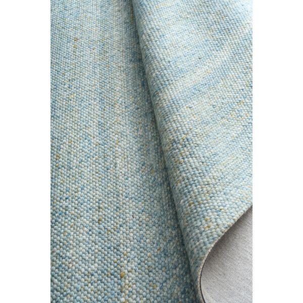 TERRA HANDWOVEN Wool Rug – Multi Teal Blue