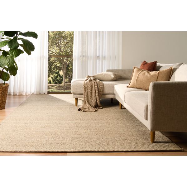 TERRA BROWN HANDWOVEN FLOOR RUG