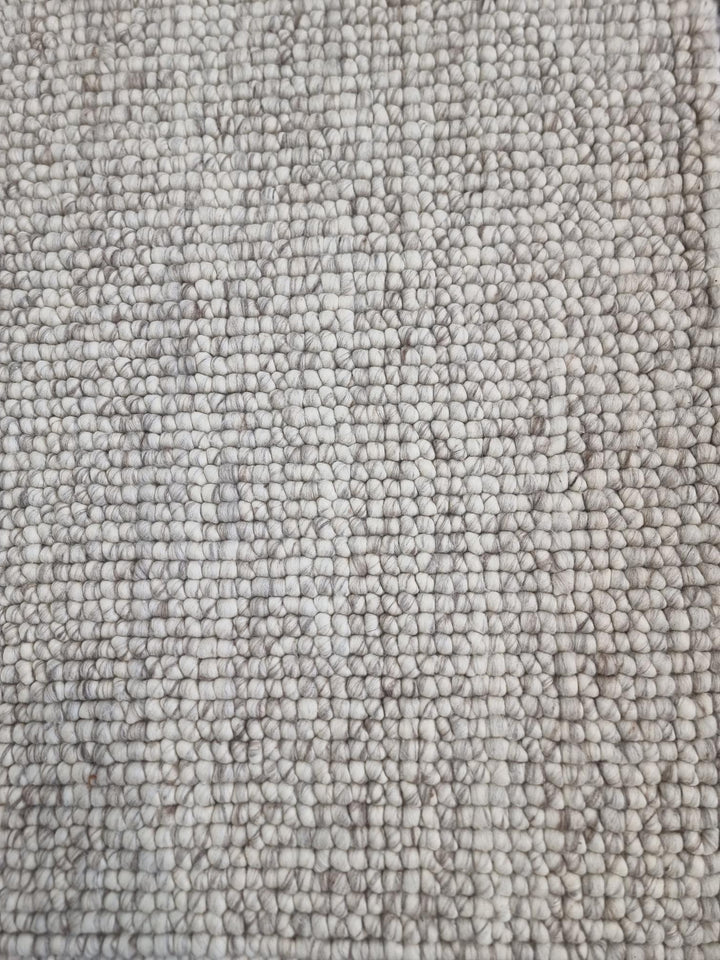 MODERN BERBER NATURAL PURE WOOL HAND WOVEN FLOOR RUG