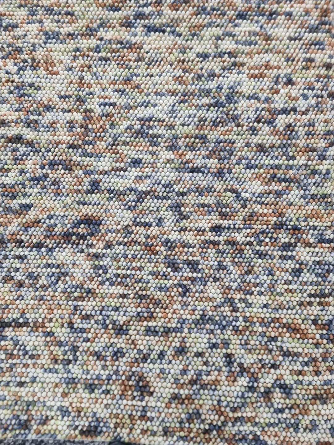 Pebbles Multi Rust hand woven Wool and Cotton floor rug