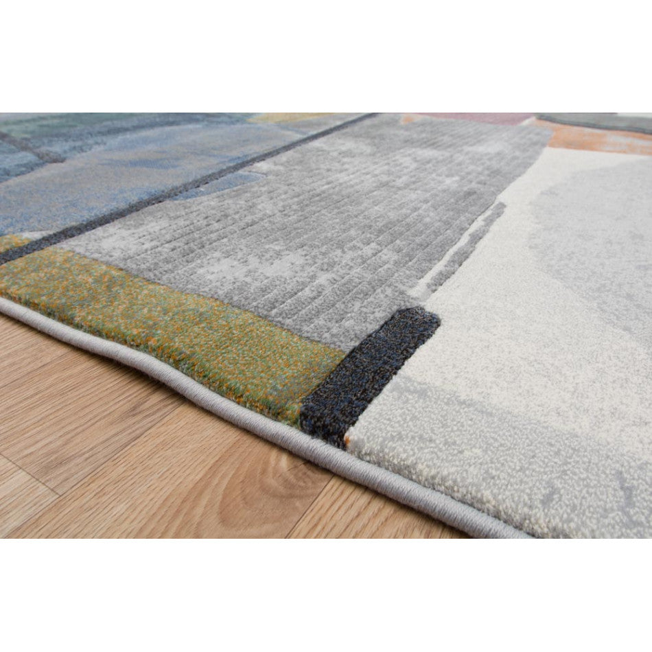 Eclipse Round Rug ECLIPSE ABSTRACT EASY CARE FLOOR RUG – All Modern Design