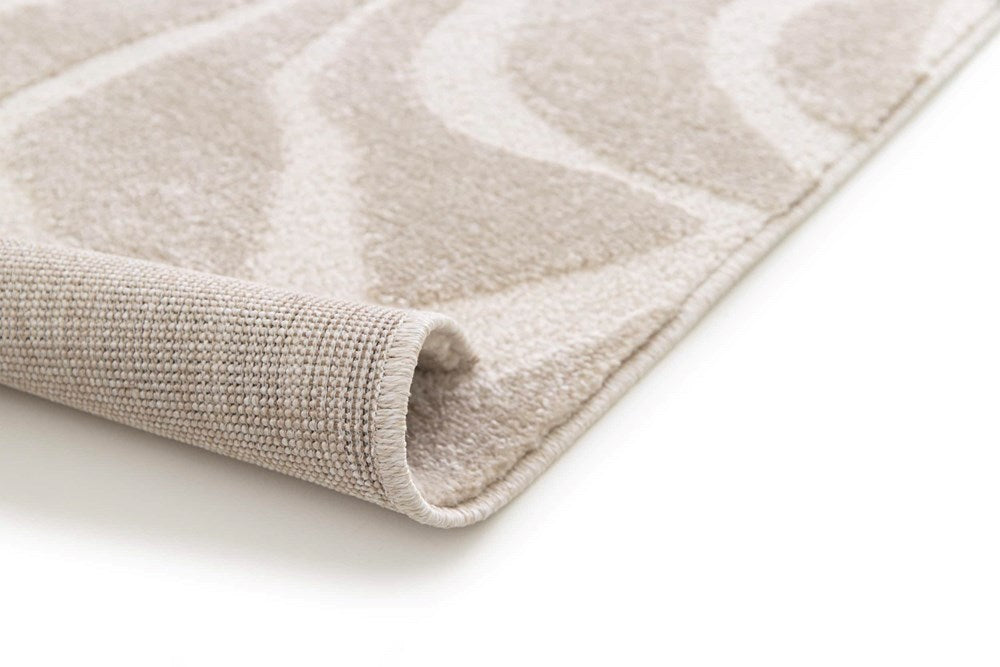 ISOLA CREME  EASY CARE SWIRL FLOOR RUG