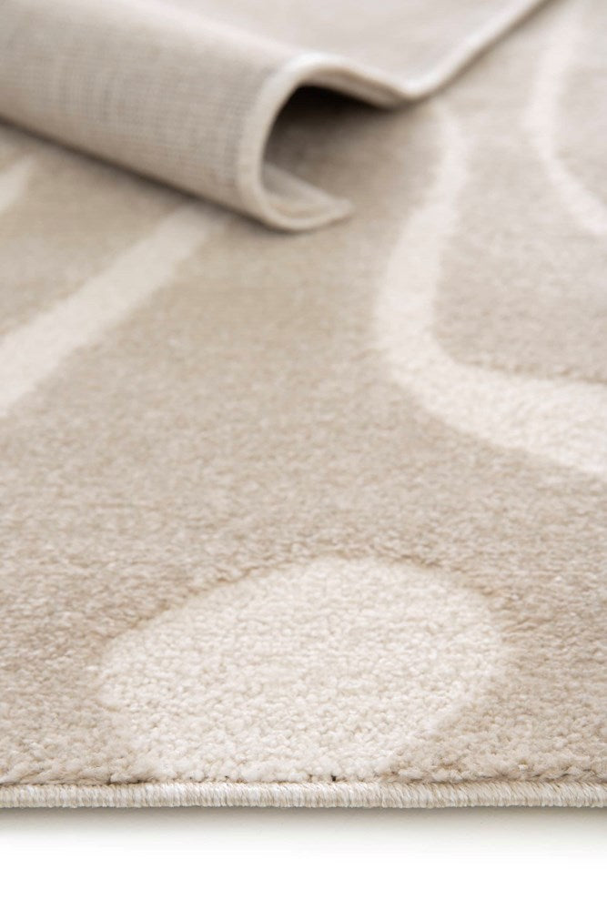 ISOLA CREME  EASY CARE SWIRL FLOOR RUG