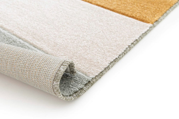 Lunar Ivory Orange Super Soft Durable Floor rug