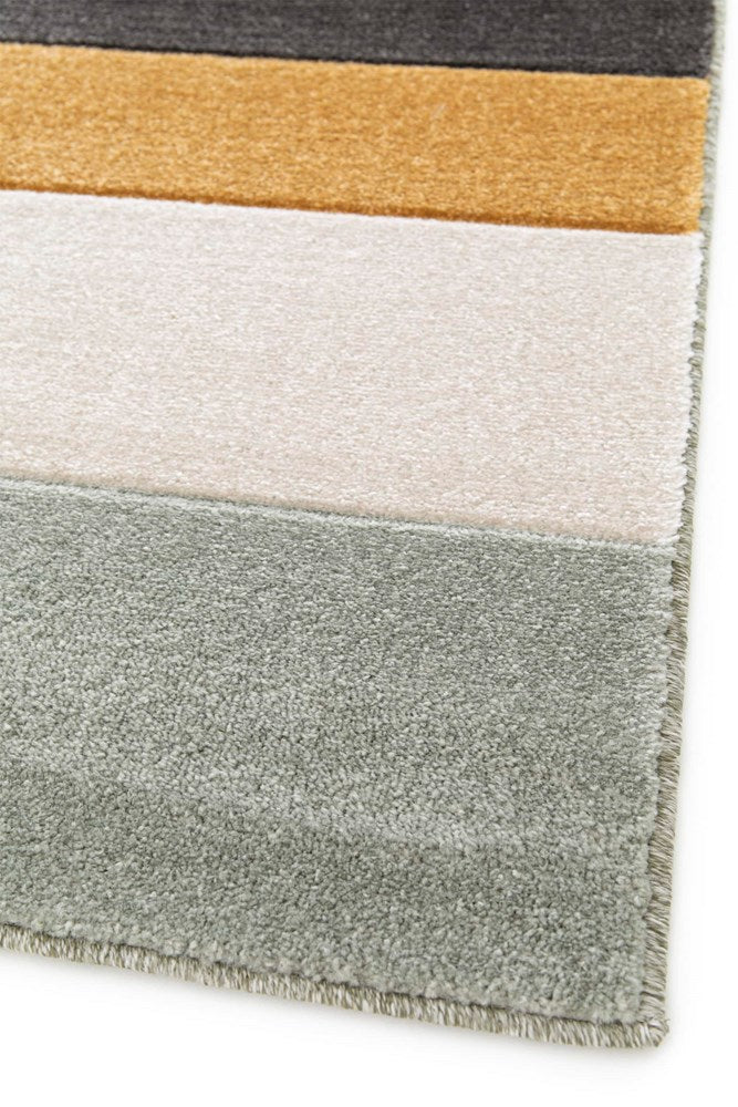Lunar Ivory Orange Super Soft Durable Floor rug