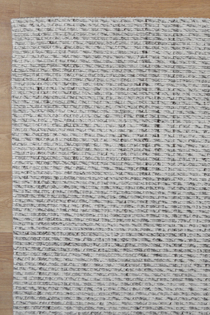 Leo IVORY HAND WOVEN WOOL Polyster  FLOOR RUG