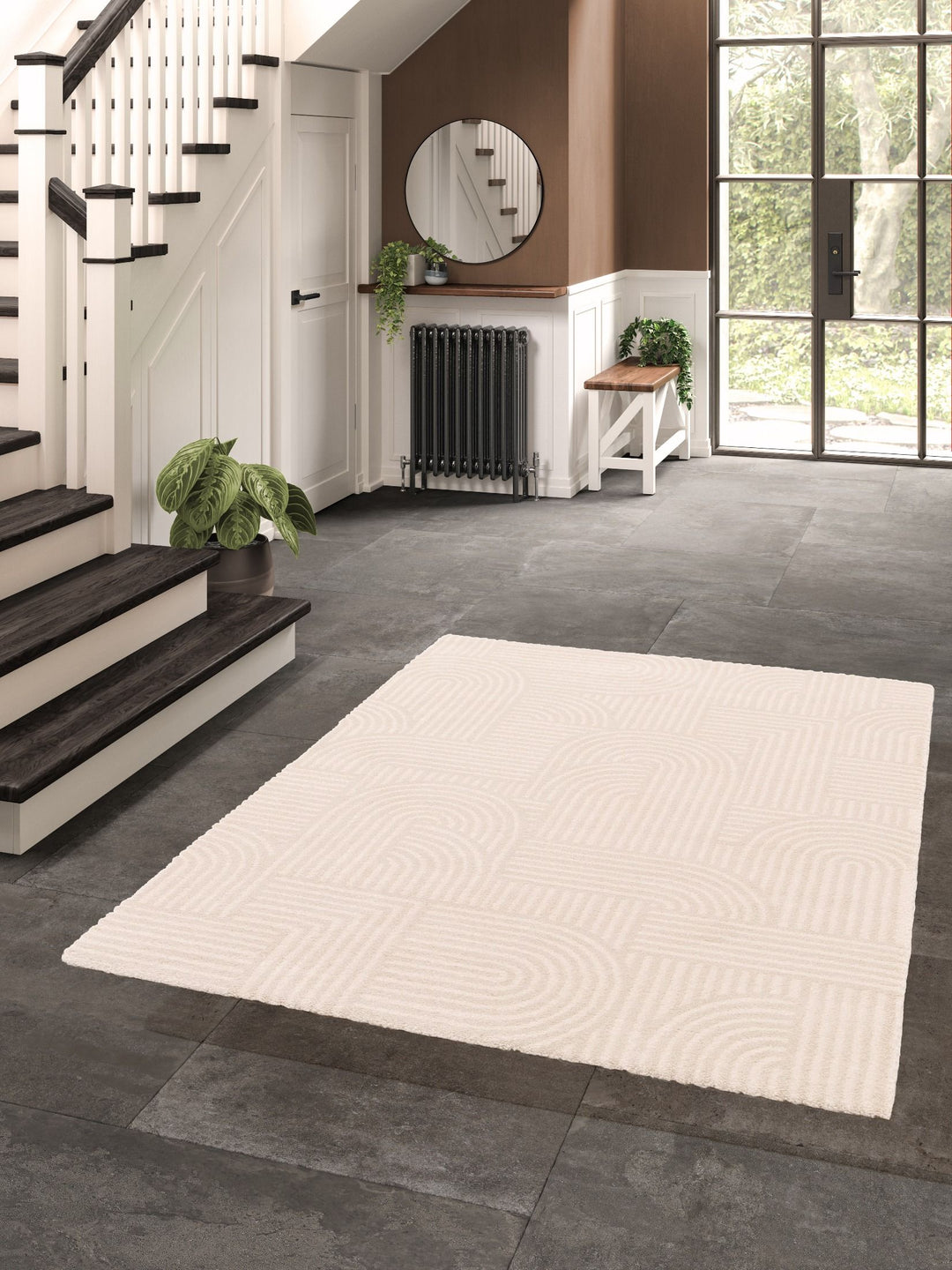 moon Ivory EASY CARE QUALITY FLOOR RUG