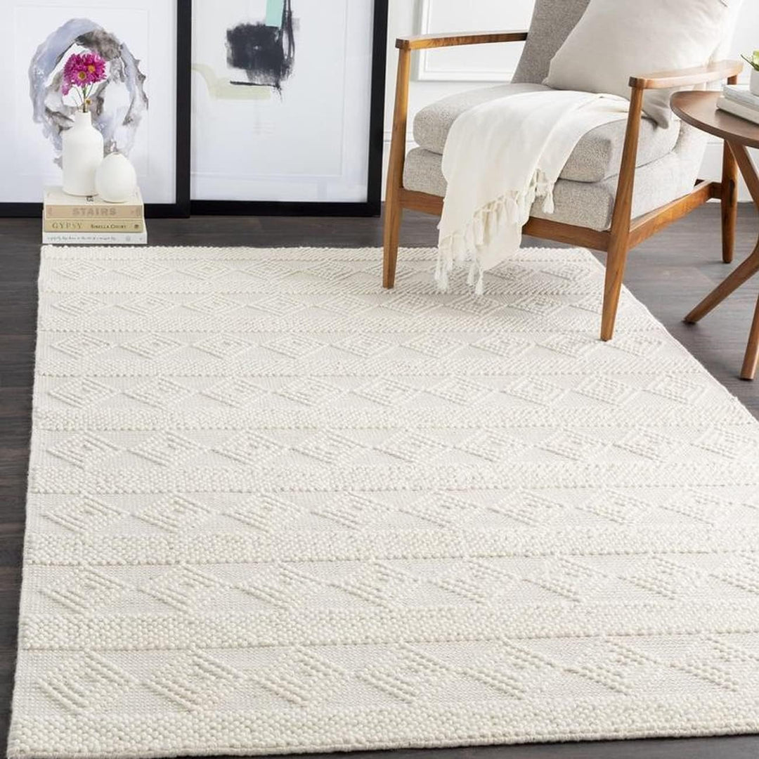 Atlanta ivory HAND WOVEN WOOL RUG
