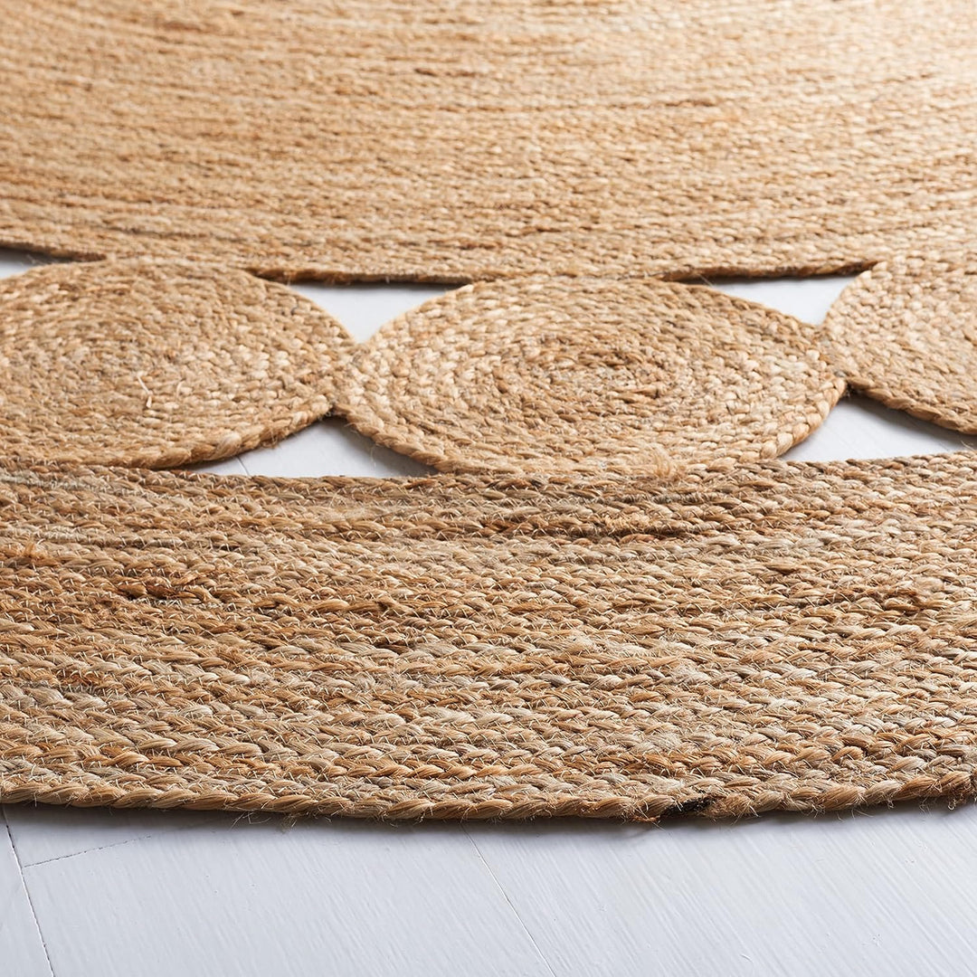 DOT ROSE NATURAL JUTE FLOOR RUG