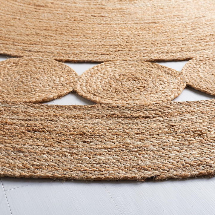 DOT ROSE NATURAL JUTE FLOOR RUG