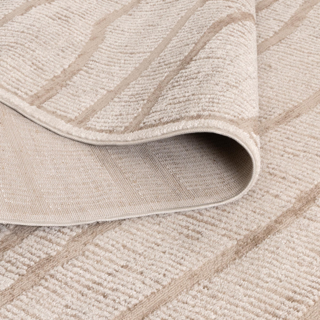 Sierra Abstract Ivory Lines Rug