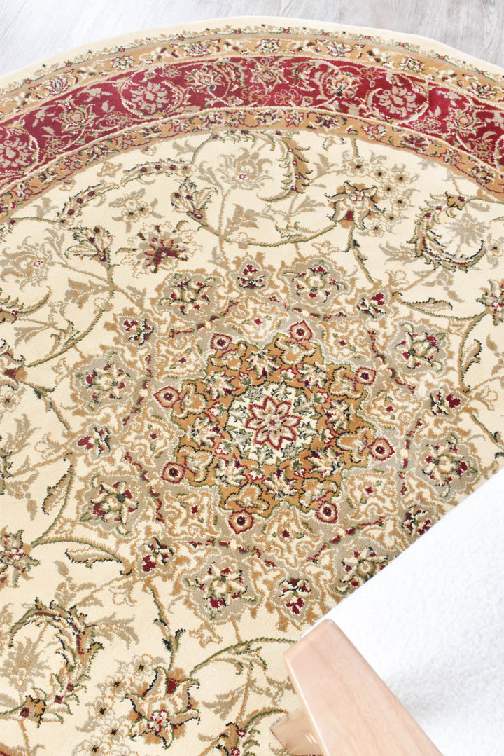 Alice Round 15 Cream Red