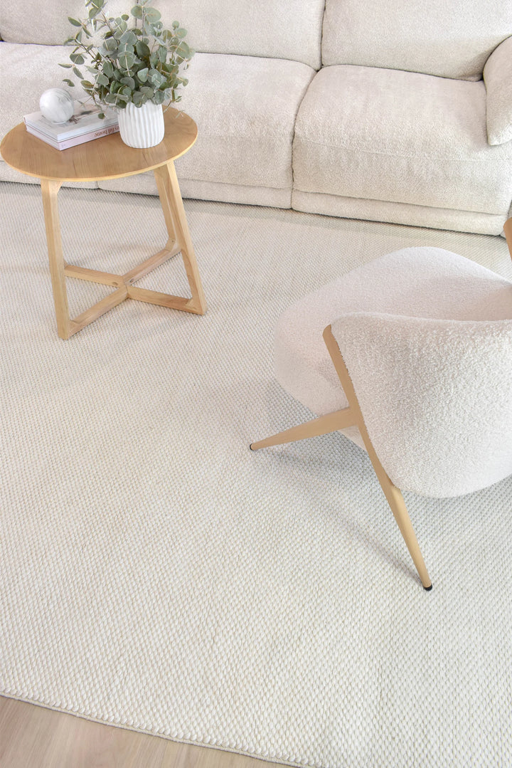 Sound IVORY CLOUD Wool Floor rug