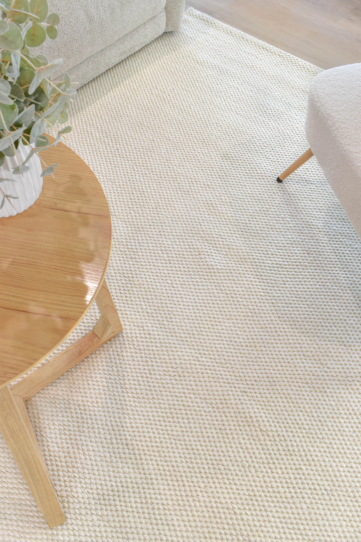 Sound IVORY CLOUD Wool Floor rug