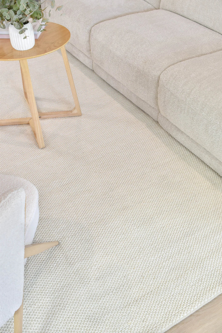 Sound IVORY CLOUD Wool Floor rug