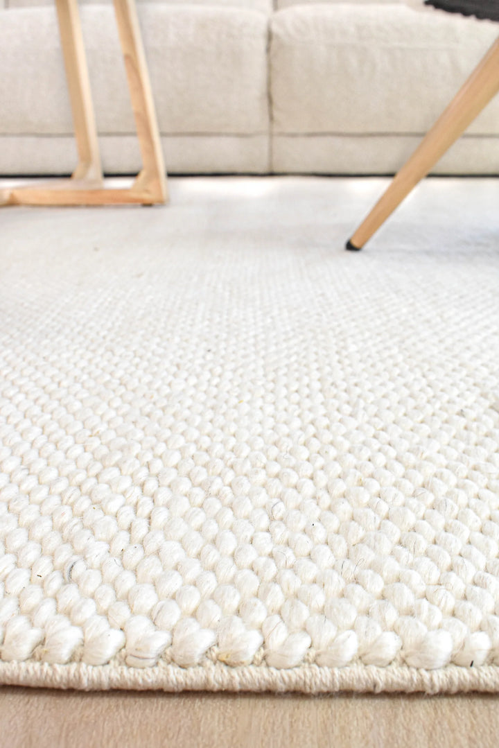 Sound IVORY CLOUD Wool Floor rug