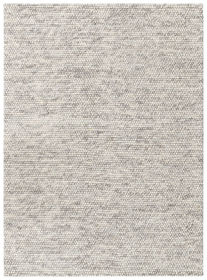 PEBBLES SILVER MIST HAND WOVEN WOOL FLOOR RUG