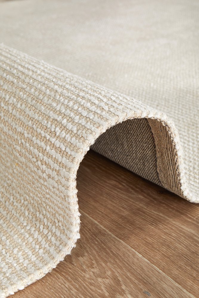 Allure Ivory  Textured Rug