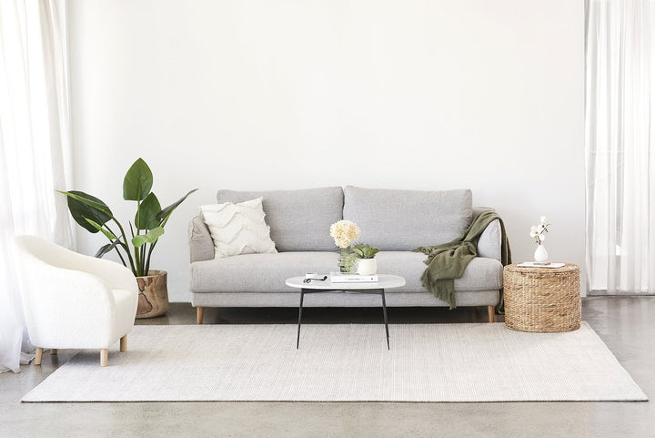 Allure Ivory  Textured Rug