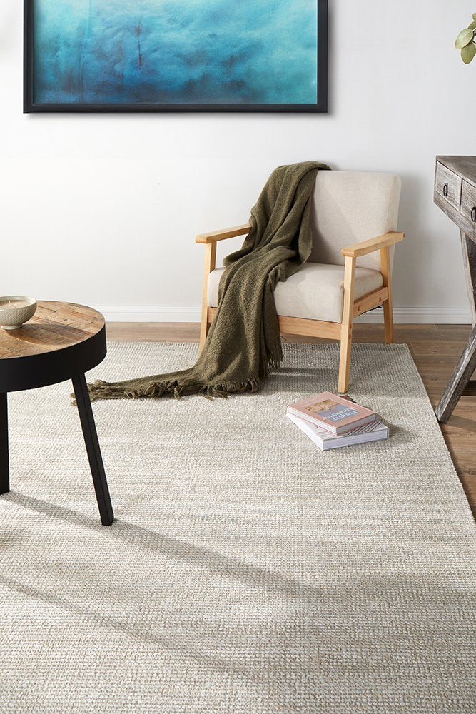 Allure Sky Textured Easy Care Floor  Rug