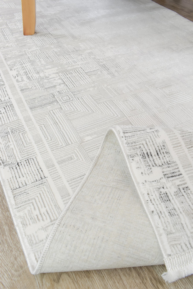 Eden 30279A Dark Grey Cream Runner