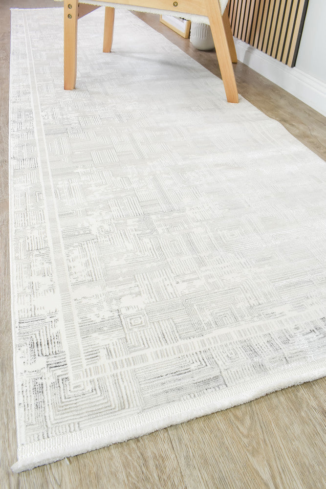 Eden 30279A Dark Grey Cream Runner