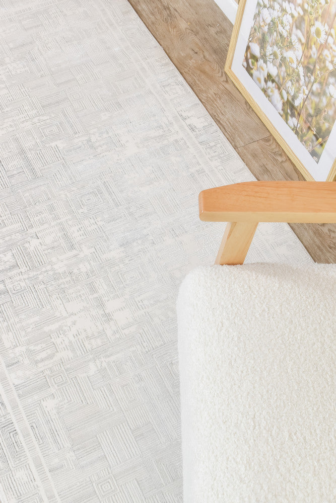 Eden 30279A Dark Grey Cream Runner