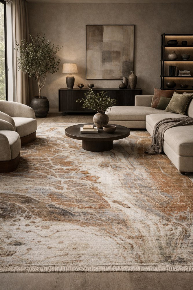 Asena Coral Rust  FLOOR RUG