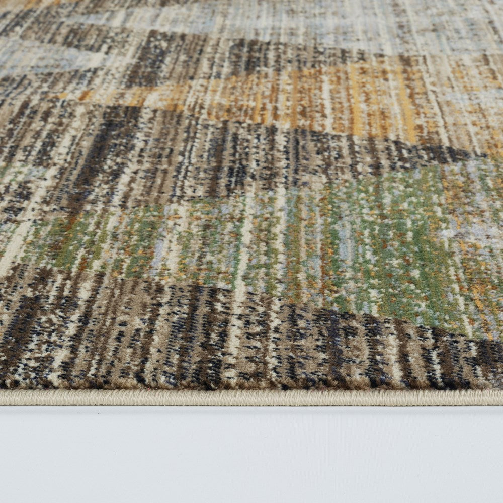 ASENA RUST EASY CARE FLOOR RUG