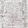 Atina Distressed Border Beige Grey Rug - AT04