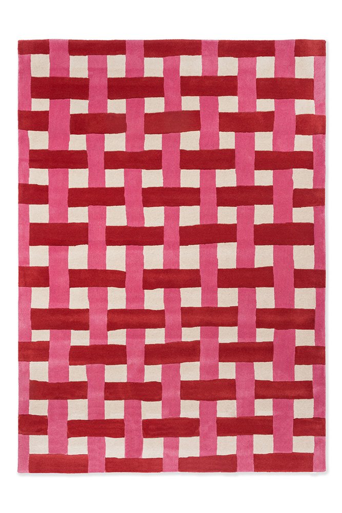 HARLEQUIN BASKET WEAVE CORAL/ROSE 144102 - SOPHIE ROBINSON