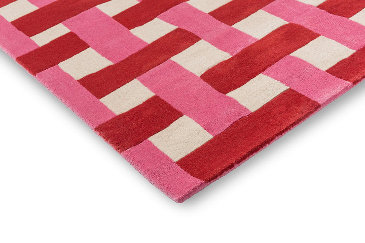 HARLEQUIN BASKET WEAVE CORAL/ROSE 144102 - SOPHIE ROBINSON