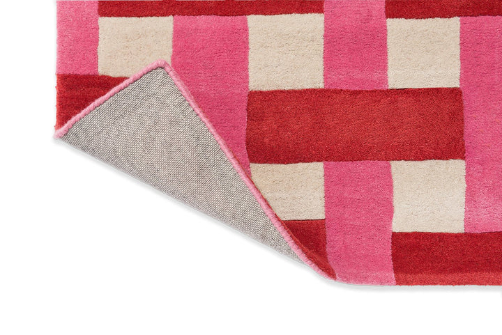 HARLEQUIN BASKET WEAVE CORAL/ROSE 144102 - SOPHIE ROBINSON