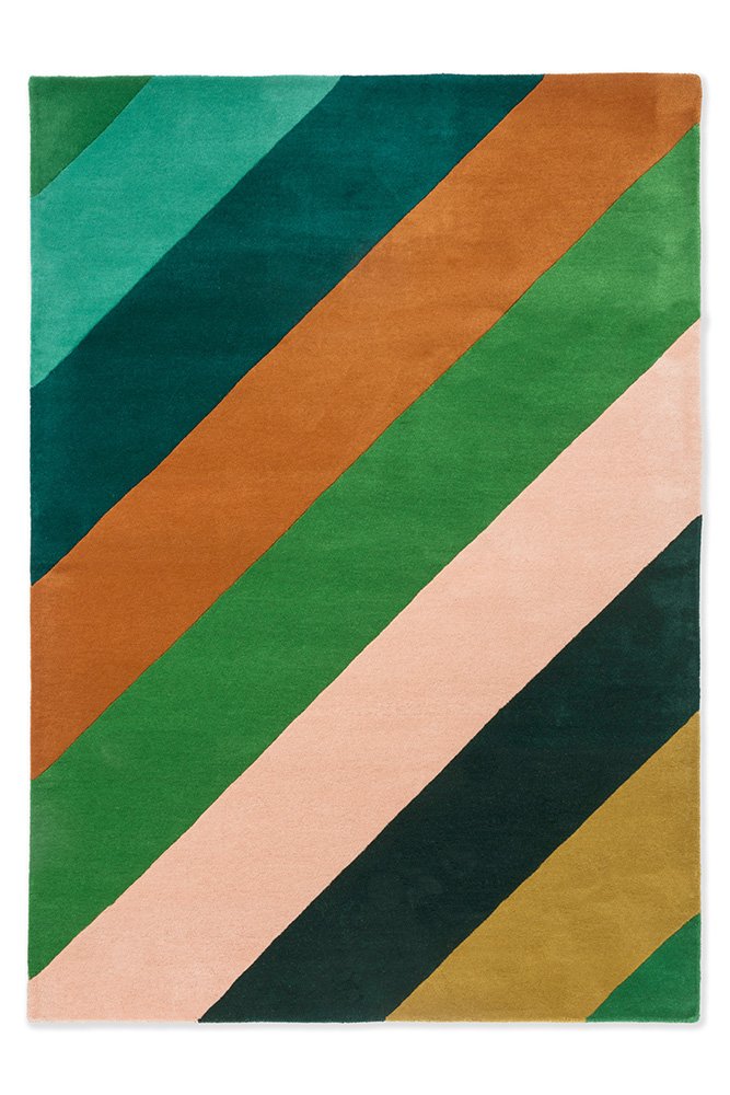 HARLEQUIN SHERBET STRIPE EMERALD/AMBER 144417 - SOPHIE ROBINSON