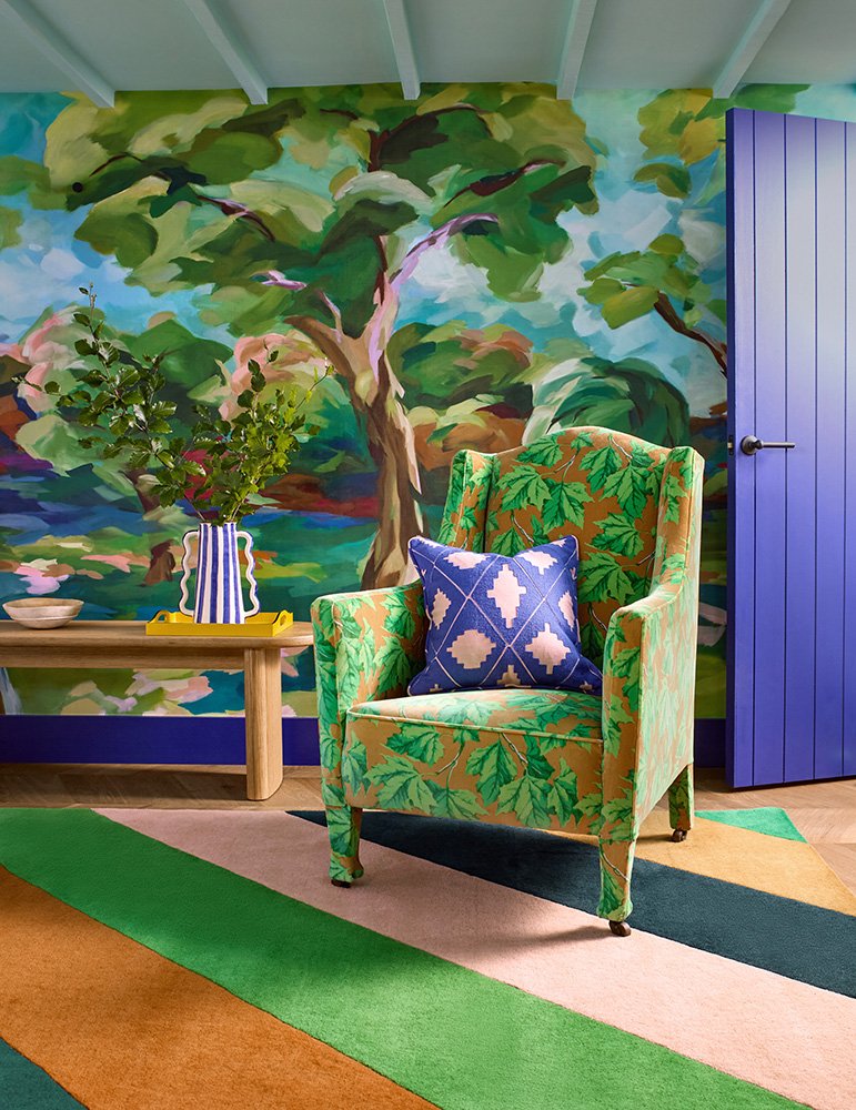 HARLEQUIN SHERBET STRIPE EMERALD/AMBER 144417 - SOPHIE ROBINSON
