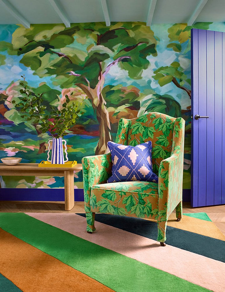 HARLEQUIN SHERBET STRIPE EMERALD/AMBER 144417 - SOPHIE ROBINSON