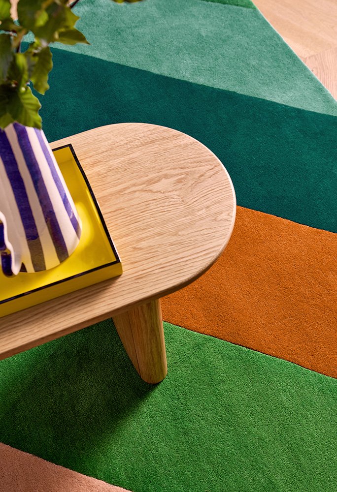HARLEQUIN SHERBET STRIPE EMERALD/AMBER 144417 - SOPHIE ROBINSON
