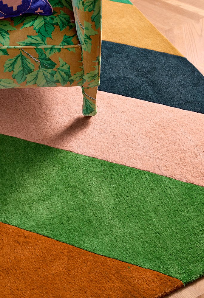 HARLEQUIN SHERBET STRIPE EMERALD/AMBER 144417 - SOPHIE ROBINSON