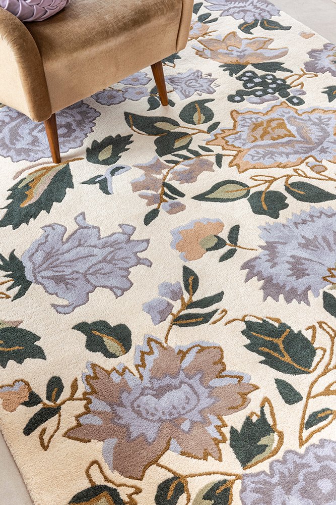 LAURA ASHLEY WENDLING FLORAL HEATHER PURPLE 083104